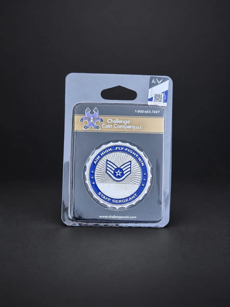 Custom engraved US Air Force Chaplain Corps challenge coin