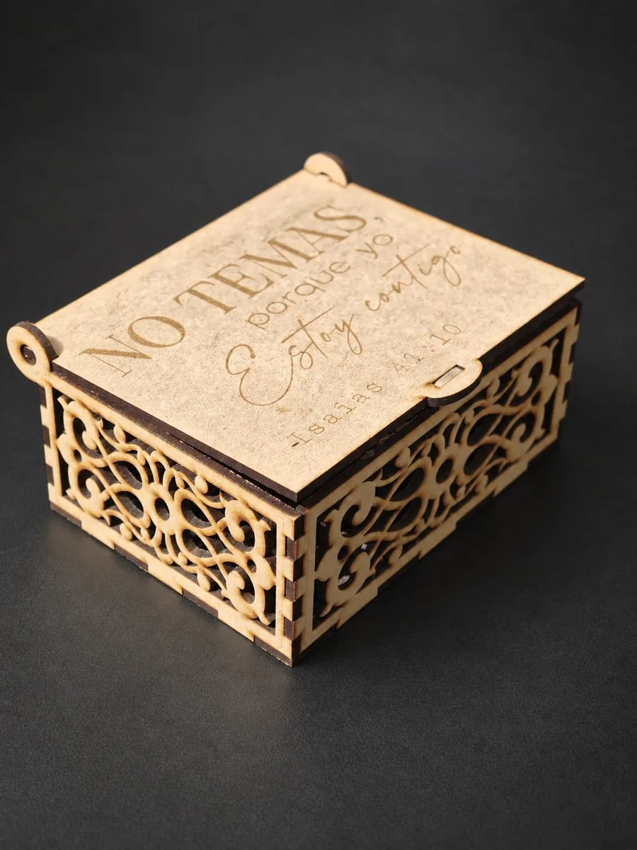 Personalized laser engraved wood gift box